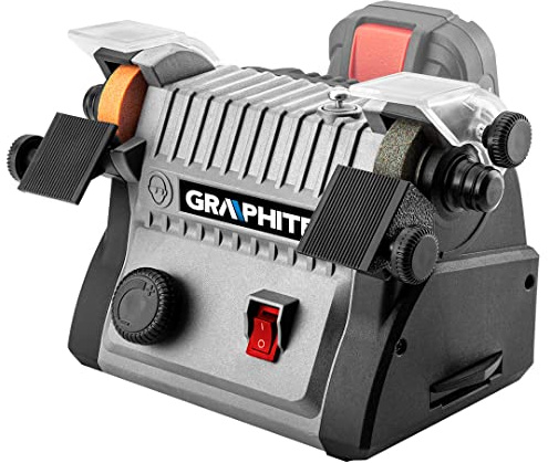 GRAPHITE 3-in-1 Cordless Mini Grinder - Sander, Polisher, Grinder with Flexible Shaft, Speed 3000 - 9000 min-1, Disc / Brush Diameter 50 mm, Spindle Lock, Dust Container