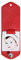 Skcess One Piece Schlüsselanhänger Edelstahl, Süße Schlüsselanhänger Schlüsselanhänger-Geschenkbox Aus Rotem Leder Schlüsselanhänger Rot 1Pcs