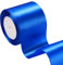 Geschenkband Blau, 8 cm x 22 m Satinband Blau Geschenkband Breit Dekoband Schleifenband für Weihnachten Hochzeit Valentinstag Geschenkverpackung Bastelarbeiten