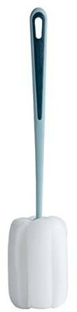 EHOTER Schwamm Reinigungsbürste Bürste Schwamm Mit Stiel Poröser Schwammkopf Starkes Aufnahmevermögen Für Karaffen Gläser Wasserflaschen Flaschen Tassen Schüsseln Teller (Blau)