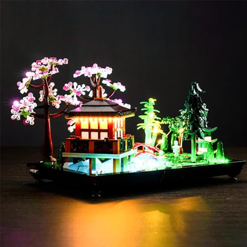 Led Licht Kit Kompatibel mit Lego 10315 Icons Garten der Stille, Botanical Zen-Garten-Set, Led Licht Set Kompatibel mit Lego 10315 Garten der Stille Bausteine (LED light kit for Lego 10315)