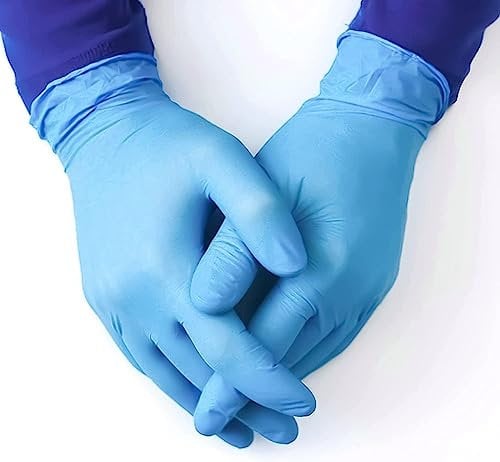 Blue Extra Large Nitrile Gloves Disposable 1000 Pack Powder Free Latex Free Medical Exam Gloves | Bulk Industrial Cleaning Food Handling & Mechanic Use