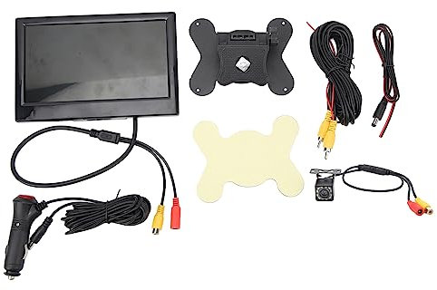 Monitor Vista Posteriore, 7 Pollici a Basso Consumo Energetico Anti-surriscaldamento di Telecamere di Backup Grandangolare 170 Gradi per Rimorchio (Telecamera luminosa