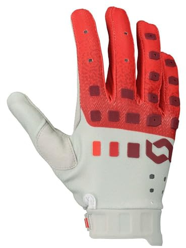 SCOTT Podium Pro MX Motocross/DH Fahrrad Handschuhe grau/rot 2024: Größe: L (10)