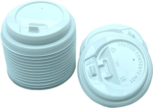 vienberg 50 PREMIUM Kaffeebecher Deckel aus Plastik, Robust, Pappedeckel 200ml Kaffee to go Becher Deckel Plastikdeckel (50, Deckel für 200ml)