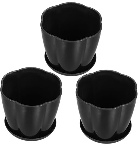 ABOOFAN Lot De 3 Petits Pots De Fleurs avec Trous De Drainage pour Pépinière
