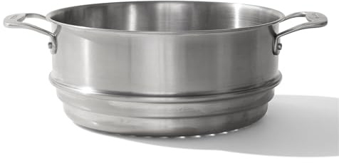 Made In Cookware | 10 Stainless Steel Steamer Insert | Pot Strainer | 8 Quart Compatible | 5 Ply Stainless Clad | Professional Cookware