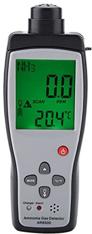 NH3-Gasdetektor-Monitor, Akustischer Optischer Alarm, 0–100 Ppm, LCD-Display, Tragbarer Handsensor, für Metallurgie, Landwirtschaft, Chemikalien