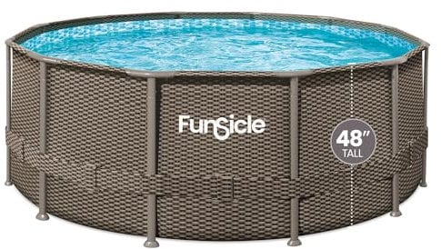 Funsicle Piscina Inflable Redonda marrón Ø 3,66m x h1,22m Marrón