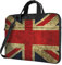Mexikanische Volkskunst Boho bedruckte Laptop-Umhängetasche – Kuriertasche, Aktentasche, Computertasche für Damen und Herren, Union Jack Design, 15.6 inch