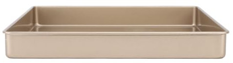 Kaiser Backblech 24 x 20cm / 28,5 x 28,5cm Rechteckige Gold Antihaft Kohlenstoffstahl Muffin Cupcake Grillplatte, Muffinformer Muffinblech für Brot, Käse, Kekse(28x28cm)