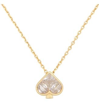 Kate Spade New York SO SPADE Pendant, Clear/Gold
