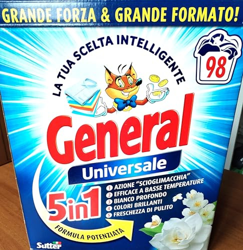 Waschpulver General Universal 5 in 1-98 Waschgänge