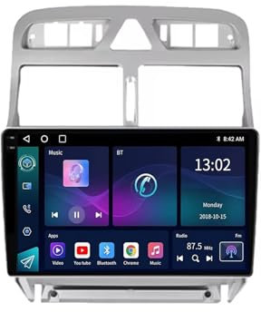 Android 13 Car Stereo para Peugeot 307 SW 307CC 307SW 2002-2013 9 Pulgadas Autoradio con WiFi 4G Pantalla táctil de Navegación GPS AHD RDS FM Am BT DSP SWC DVR USB Mirror Link(8+256G)