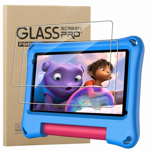 KZIOACSH 2 Pack Screen Protector for VASOUN Kids Tablet 7 Inch, Ultra Clear 9H Hardness Touch Sensitive Anti-Scratch Anti-Fingerprint Protective Tempered Glass Screen Guard