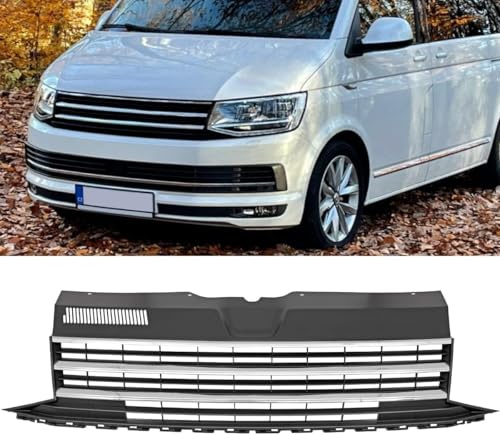 Front Kühlergrille Frills Kühlergrill für VW T6 2015-2019 Frontstoßstangenmaske Grill Auto Grill Modifiziertes Zubehör