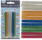 Lot de 12 bâtons de colle couleurs paillettees 7mm pour pistolet à colle