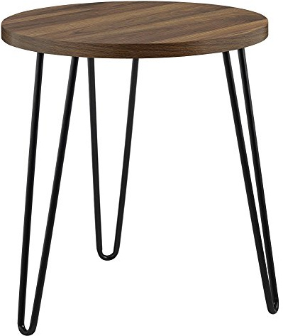 Ameriwood Home Owen Retro Beistelltisch, laminierte Spanplatte, Nussbaum, 19.7 x 19.7 x 21.85 cm