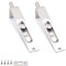 Perno de acero inoxidable para puerta de puerta de acero inoxidable con cierre deslizante para puertas primarias y secundarias, doble apertura (4 pulgadas/paquete de 2)
