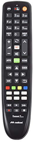 Meliconi telecomando per TV Panasonic, Personal 5 Plus, Pronto all’uso, non necessita di programmazione, Nero