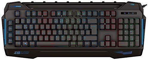 Rampage KB-R63 STAGE RGB Farbe 4 Makro Funktion Sound Sensitive Light Q USB + Audio Mic Out Gaming Kl
