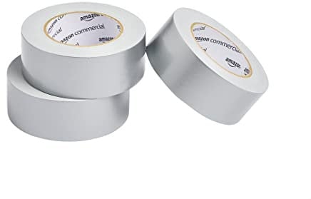 AmazonCommercial Advanced Strength Duct Tape, 1.88-inch by 45-yard, Silver, 3-Pack