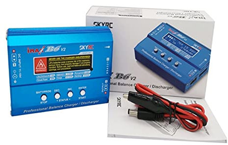 SKYRC iMax B6 V2 Lipo Battery Charger Balancer Discharger NiMH NiCD LiHV NiCd PB Li-ion 6A 60W Outfilrd RC Batteries Charging (NOT Including Mains AC Power Supply)