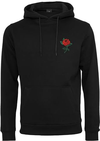 Mister Tee Mens Rose Hoody Hooded Sweatshirt, Black, XXL