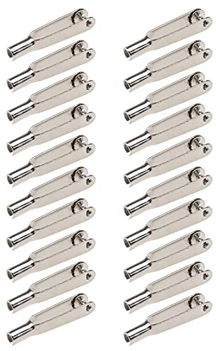 eMagTech 20 x Mini Snap Links M3 Gewindeclips, Estrich-Clips aus Metall, selbstsichernd, Befestigungsflügel für ferngesteuerte Flugzeugmodelle