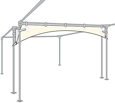 Party Tents Direct Vinyl-Regenrinnen | für Hochglanz-Rahmen-Stil | 122 cm | strapazierfähiges Vinyl | Zelt nicht im Lieferumfang enthalten