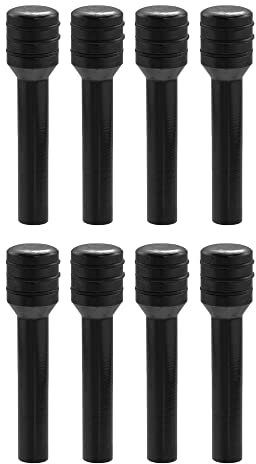 X AUTOHAUX 8pcs Car Door Lock Knobs Door Lock Knob Aluminum Alloy Black