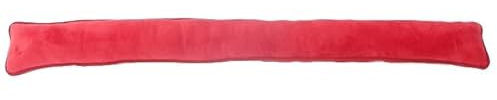 Zugluftstopper Windstopper Türwindstopper Zugluft Microfaser rosa rot grün 90 cm (Dunkelrot)