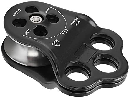 Climber Pulley, Hitch Climber Pulley 30KN Slide Steady Starke Oxidationsbeständigkeit zum Schleppen zum Klettern für Outdoor zum Rigging
