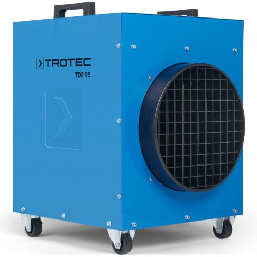 TROTEC TDE 95 V2 Heizleistung 0,1 kW/9 kW/13,5 kW/18 kW | Luftmenge 1074 m³/h – Heizgebläse elektrisch für Baustelle