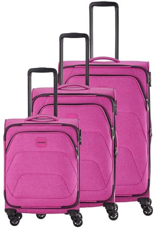 Travelite Adria 4W Trolley L/M/S Pink