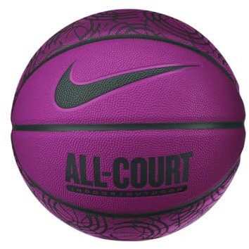 Nike Everyday All Court 8P Graphic Deflated Basketball aus Gummi und Synthetikleder in der Farbe Active Fuchsia/Faded Spruce/Faded Spruce/Faded Spruce, Größe: 7, N.100.4370.633.07