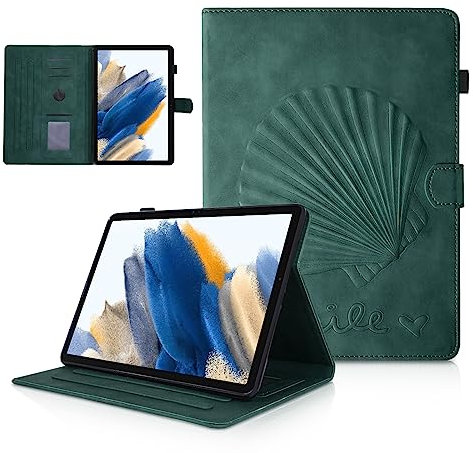 LSPCASA Galaxy Tab A8 Fundas Samsung Galaxy Tab A8 10.5 2022/2021 SM-X200/X205/X207 Anti-Caída Fold Folio Stand Estuche Auto Wake/Sleep Fundas Tablet Samsung Tab A8 Verde