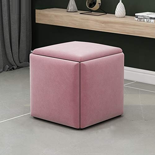 5 in 1 Sitzwürfel Fußhocker Stapelbar Sofa Stuhl Hocker Kombination für Zuhause Kreative Cube Sofa Ottomane Atmungsaktive Wildleder Fußstütze Zubehör