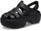 Crocs Unisex-Adult Stomp Fisherman Sandal Heeled, Black, 4 UK Men / 5 UK Women