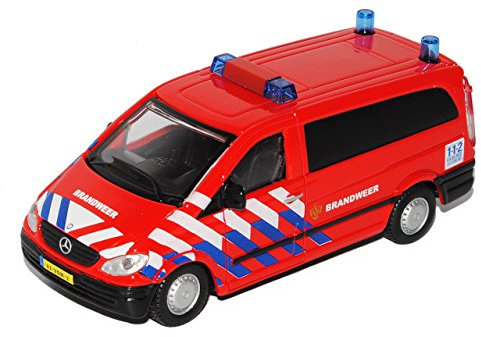 Mercedes-B Vito Rot Brandweer Feuerwehr Niederlande Ab 2007 1/50 Burago Modell Auto