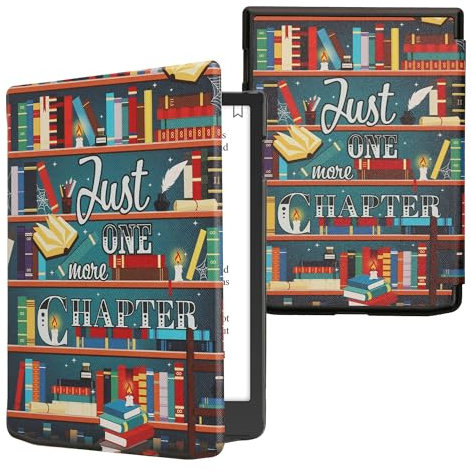 kwmobile Étui Compatible avec Pocketbook InkPad 4 / Color 3 / Color 2 Coque - Étui à Rabat magnétique Tablette eReader Similicuir - Multicolore