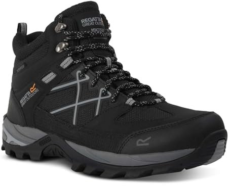 Regatta Mens Samaris III Boot Walking Boots with Superior Grip Performance Threads & TECFOAM Insock, Waterproof & Breathable - Perfect for Outdoor, Hiking, Climbing & Mountaineering