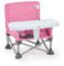 Bright Starts Pop ’N Sit Tragbare Sitzerhöhung, für drinnen und draußen, Bodensitz mit Essenstablett, Pink, 6 Monate - 3 Jahre