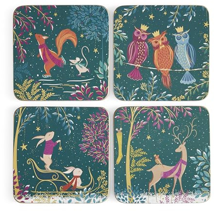 Woodland Tales Untersetzer, 4 Stück