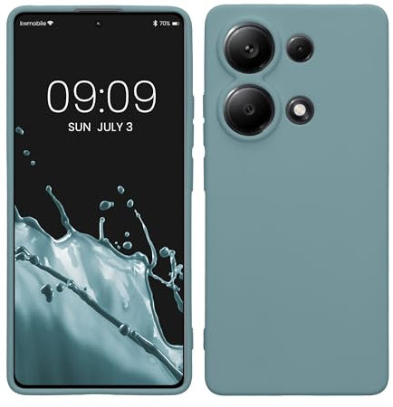 kwmobile Housse Compatible avec Xiaomi Redmi Note 13 Pro 4G Coque - Housse de téléphone en TPU avec Protection Appareil Photo - Antique Stone