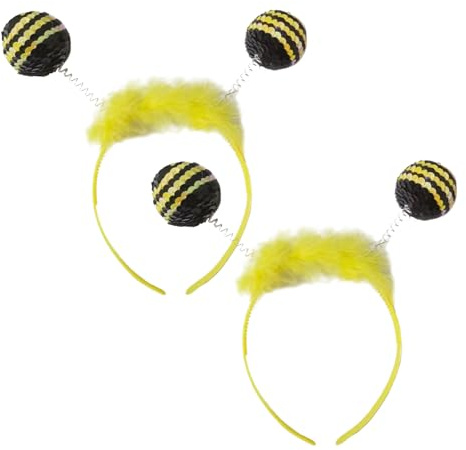 MEISH Lot de 2 bandeaux abeilles à paillettes pour Halloween, cosplay, fête