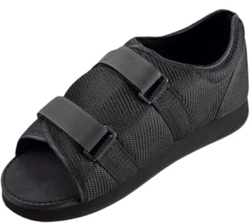 GERCARE Zapato Postoperatorio Post Quirúrgico Bilateral con Cierre de Pegar. Calzado Ortopédico para Pie y Dedos, Ideal para Hallux Valgus y Juanetes. Ajustable, Sirve Ambos Pies. Talla 1 (36-38)