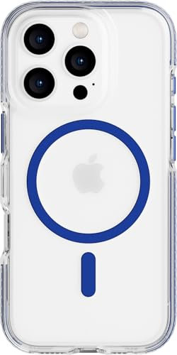Tech21 EvoCrystal for iPhone 16 Pro Compatible with MagSafe - Impact Protection Case 15x Military Standard Tested - in Blue