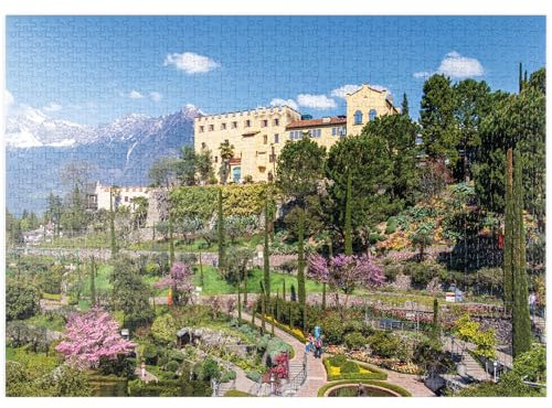 MyPuzzle Schloss Trauttmansdorff in Meran, Südtirol, Italien - Premium 1000 Teile Puzzle - MyPuzzle Sonderkollektion von Starnberger Spiele