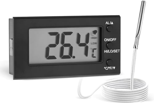 Digital Oven Thermometer with Temperature Alarm for Air Fryer Oven Grill Smoker, -50°C-300°C (1)